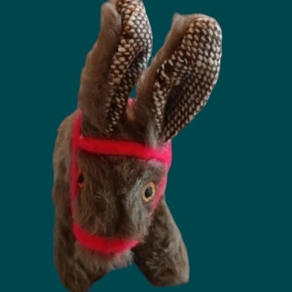 Vintage stuffed plush donkey "8.5" - Picture 8 of 8